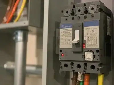 Close-up of a circuit breaker