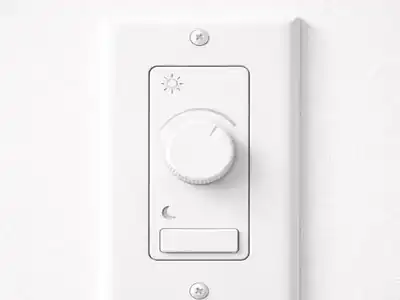 Dimmer switch with a rotary knob