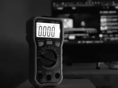 Digital multimeter used to find an electrical fault