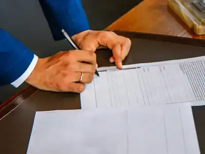 Inspection form being filled out