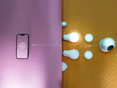 Phone app controlling smart lights